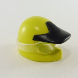 Playmobil 25886 Playmobil Casque de Moto Jaune Fluo avec Visière et Lunettes