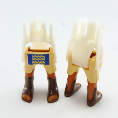 Playmobil 21097 Playmobil Lot de 2 Paires de Jambes Beige et Bleu Spartiates Romain Egyptien