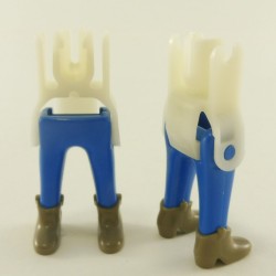 Playmobil 23465 Playmobil Set of 2 Pairs of Legs Blue Woman with Gray Ankle Boots