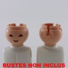 Playmobil 24486 Playmobil Lot of 2 Asian Heads with Favorite Location