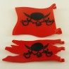 Playmobil Set of 2 Red Pirates Flags