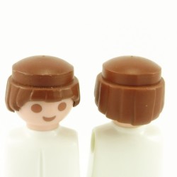 Playmobil 6155 Playmobil Lot of 2 Men's Brown Short Hairs