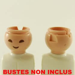 Playmobil 22132 Playmobil Lot of 2 Men's Heads Asian