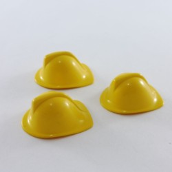 Playmobil 5311 Playmobil Lot of 3 Hats Yellow Firemen Helmets
