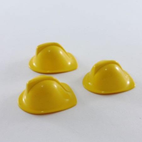 Playmobil 5311 Playmobil Lot de 3 Chapeaux Casques de Pompiers Jaunes