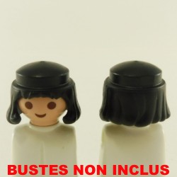 Playmobil 4430 Playmobil Set of 2 Heads with Black Medieval Hair