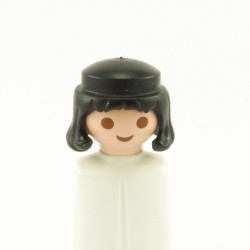 Playmobil 22077 Playmobil Tête Homme avec Cheveux Noirs Moyen Age