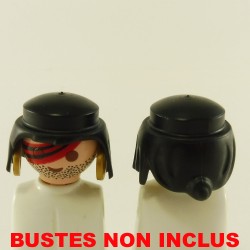 Playmobil 12324 Playmobil Lot de 2 Têtes Pirates Tatouage Oeil Boucles Oreilles