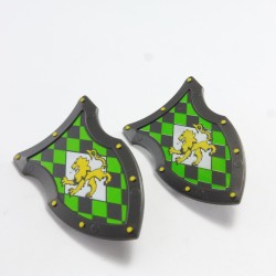 Playmobil 5020 Playmobil Lot of 2 Shields Gray and Green