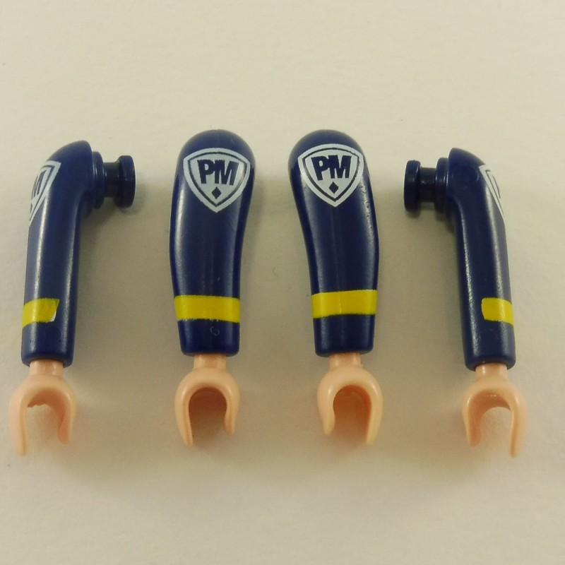 Playmobil 23491 Playmobil Set of 2 Pairs of Folded Arms Dark Blue Stripe Yellow PM