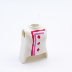 Playmobil 31794 Playmobil Bust of Woman White Pink Red Buttons