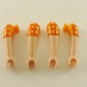 Playmobil 23488 Playmobil Lot de 2 Paires de Bras Pliés avec Manches Courtes Oranges