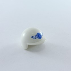 Playmobil 18102 Playmobil Motorcycle Helmet White Badge Blue