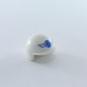 Playmobil 18102 Playmobil Motorcycle Helmet White Badge Blue