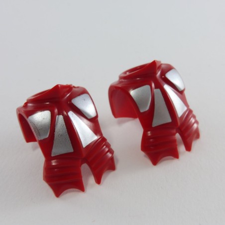 Playmobil 9310 Playmobil Lot de 2 Armures de Torse Rouge et Argent