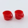 Playmobil 25046 Playmobil Lot of 2 Red Buckets