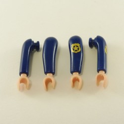 Playmobil 23046 Playmobil Lot of 2 Pairs of Dark Blue Arm Dotted Folded