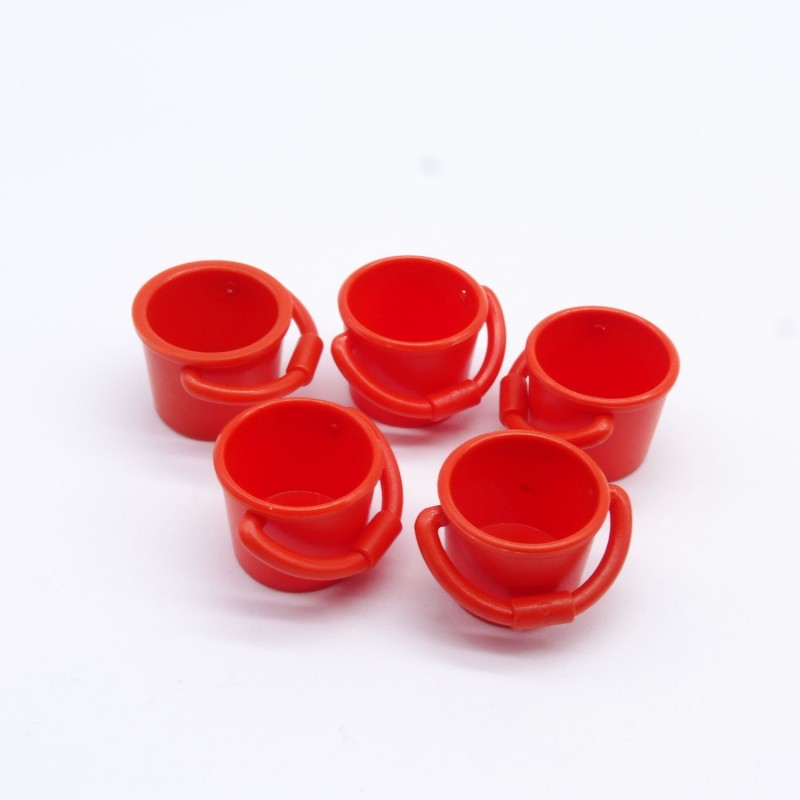 Playmobil 31673 Playmobil Lot of 5 Orange Buckets