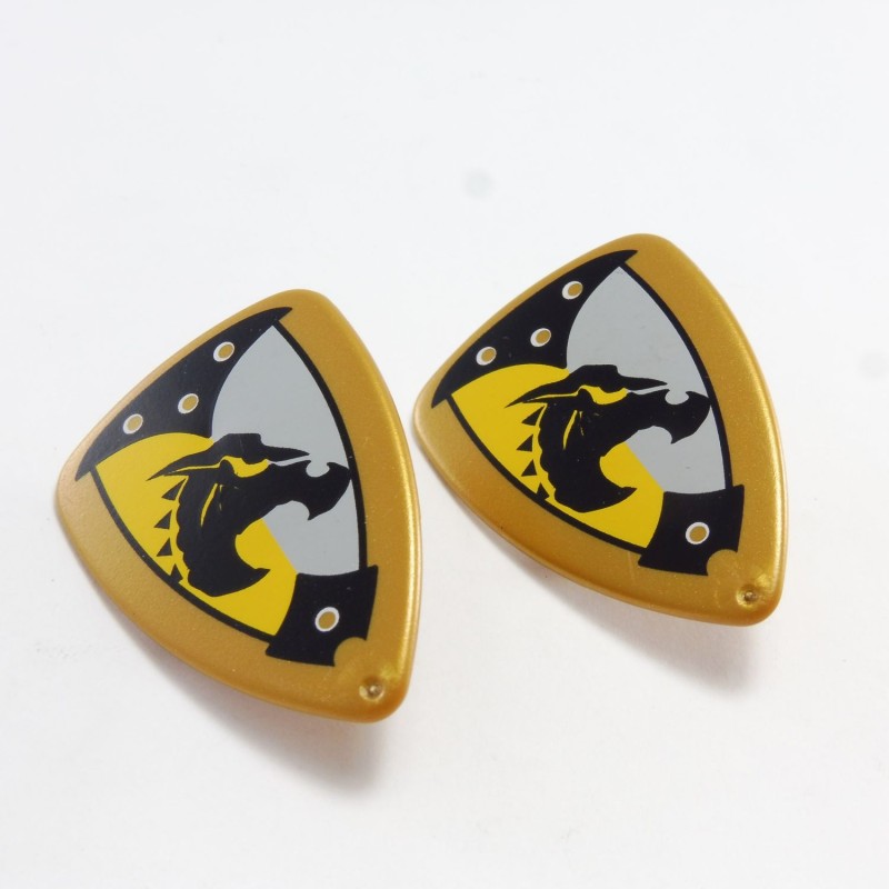 Playmobil 17430 Playmobil Set of 2 Golden Shields Gray Yellow Black