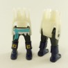 Playmobil 21045 Playmobil Set of 2 Pairs of Legs Black White Blue Blue Boots