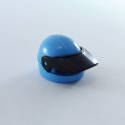Playmobil 17113 Playmobil Casque de Moto Bleu avec Visière