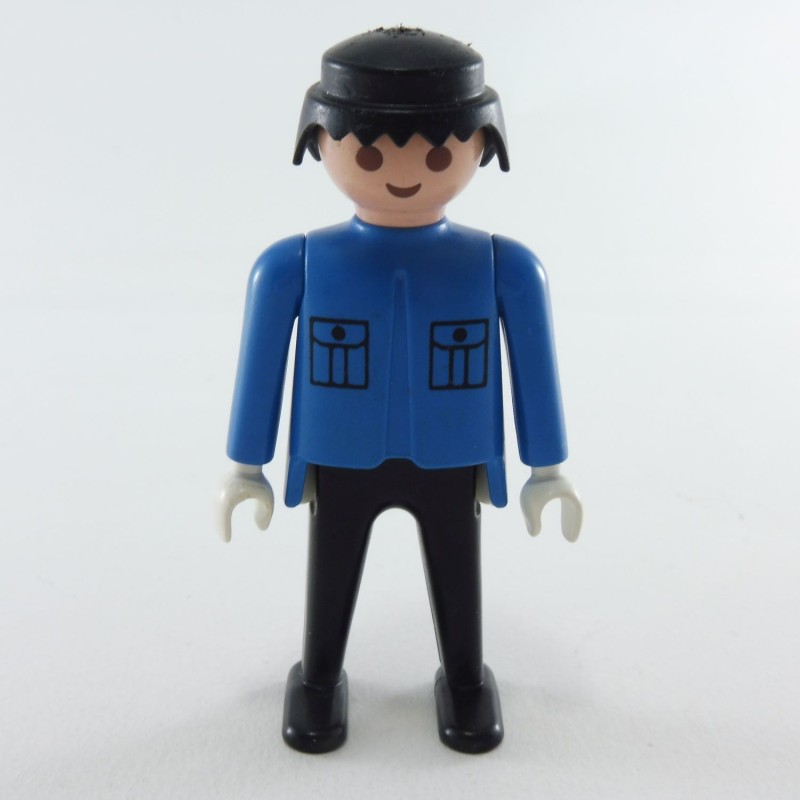 Playmobil Homme Noir et Bleu Policier 3489 3564