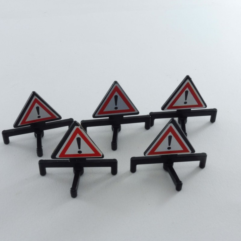 Playmobil 11341 Playmobil Lot de 5 Triangles de Signalisation