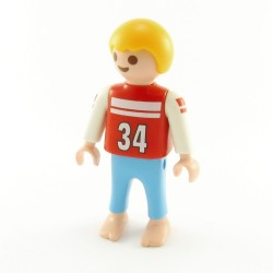 Playmobil 21931 Playmobil Child Boy Blue and Red Barefeet 3819 4070 4918 4144