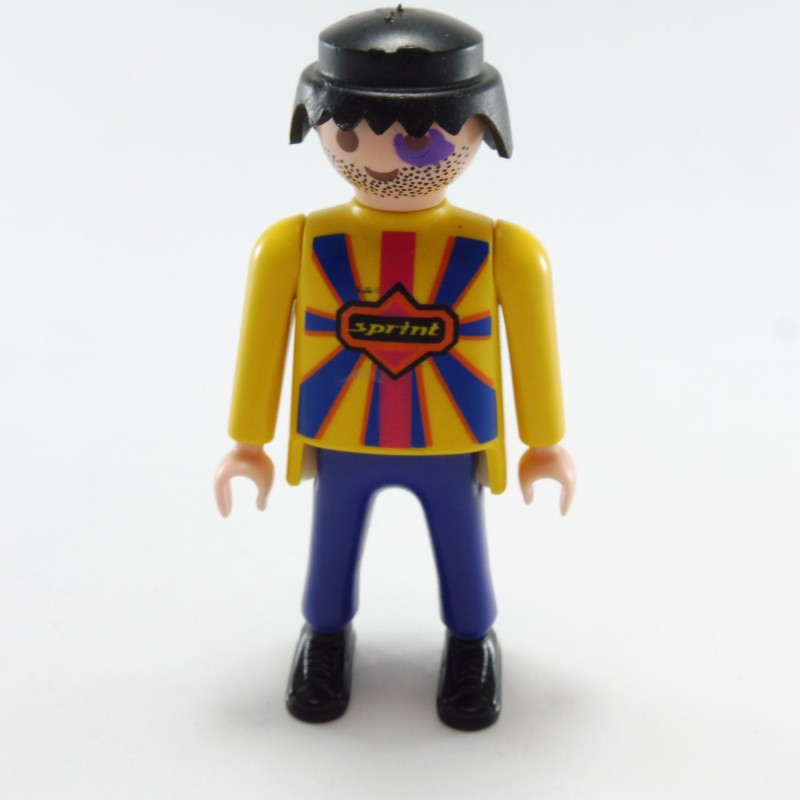 Playmobil 15437 Playmobil Man Blue Yellow Sprint Butter Eye Black