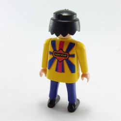 Playmobil Homme Bleu Jaune Sprint oeil au Beurre Noir