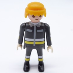 Playmobil 10438 Playmobil Homme Pompier Tenue Grise