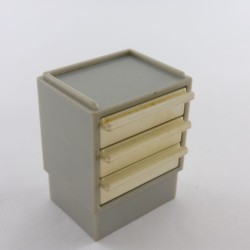 Playmobil 27614 Playmobil Gray Drawer Cabinet 3459 Yellow