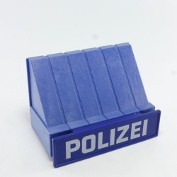 Playmobil 9534 Playmobil Awning Entrance Building System X Blue with Police Panel