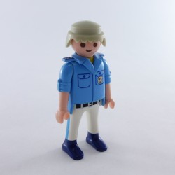 Playmobil 3126 Playmobil Homme Policier Bleu Ciel