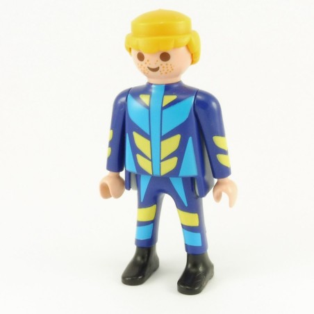 Playmobil 21871 Playmobil Homme Bleu et Jaune Bottines Noires