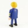Playmobil Man Blue and Yellow Black Ankle Boots