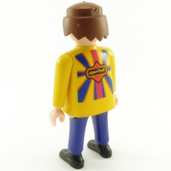 Playmobil Man Blue and Yellow Butter Eye Black SPRINT