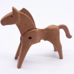 Playmobil 32208 Playmobil Cheval Marron 1ere Génération un peu sale