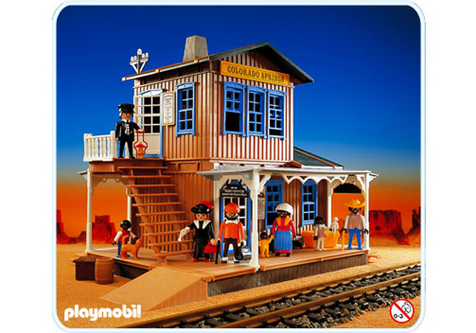 playmobil western gare